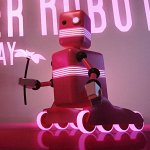 Pink Roller Robot by Yardan74